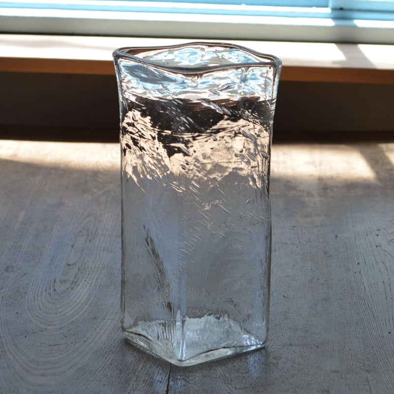 荒川尚也 晴耕社 角モールボトル あわボトル デキャンタ 吹きガラス