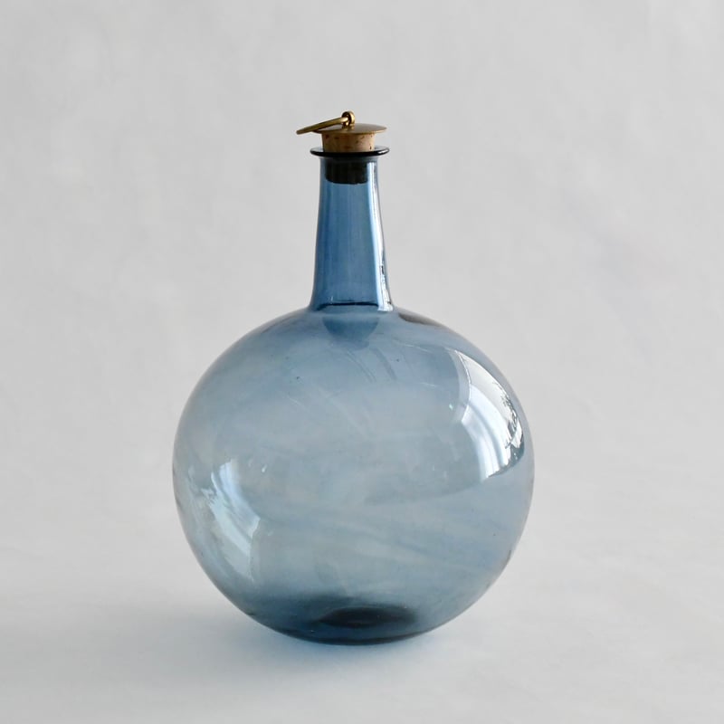 津田清和さん蓋丸酒瓶 真鍮コルク付き 津田清和さん蓋丸酒瓶 真鍮