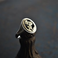 吉田史　OLD TO NEW　指輪　忘れな草　silver／K18　11号