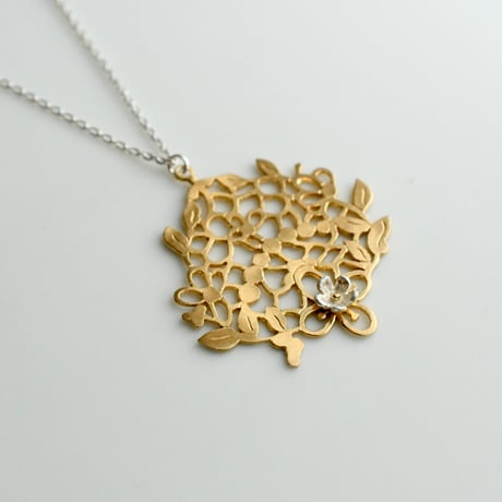 吉田史　OLD TO NEW　ネックレス　蔦に花