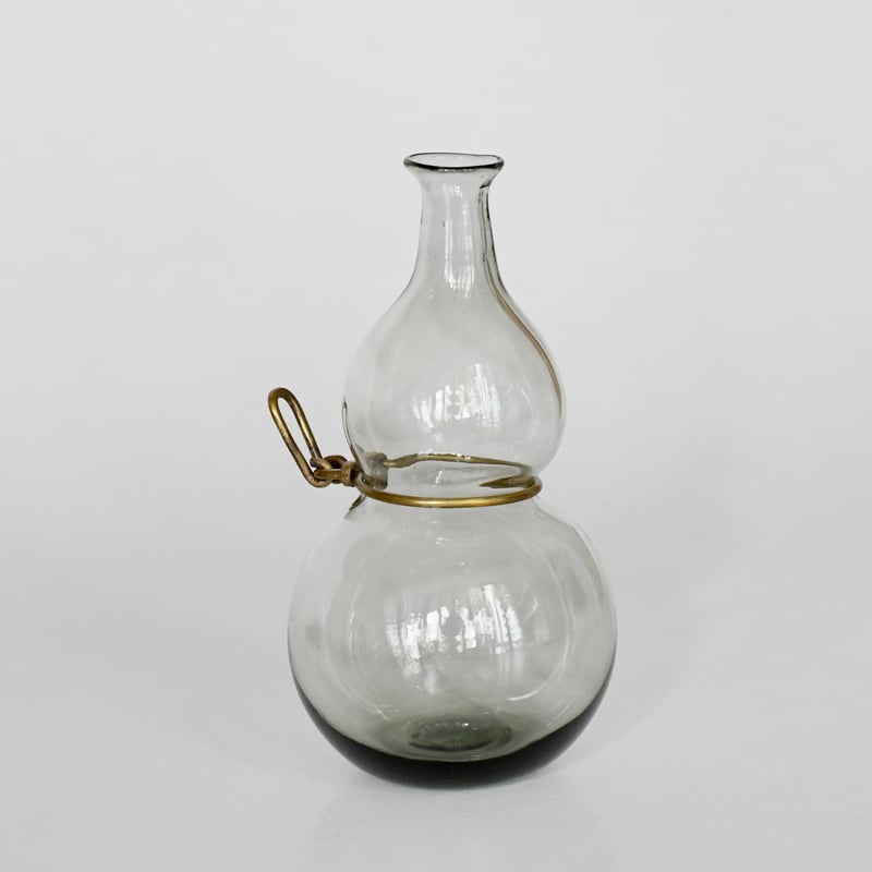 津田清和さん　青コロ花入 津田清和さん青コロ花入