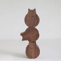 アトリエ倭　ねこのつみき　ブラウン