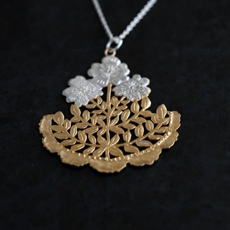 吉田史　OLD TO NEW　ネックレス　ひみつの花園　コンビ　SV　YG
