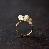 吉田史　OLD TO NEW　指輪　白詰草の花冠
