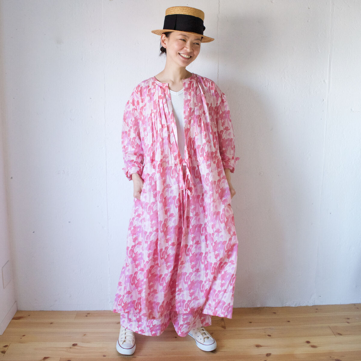 BUNON ブノン EmbroideryFrillDress ロングワンピース