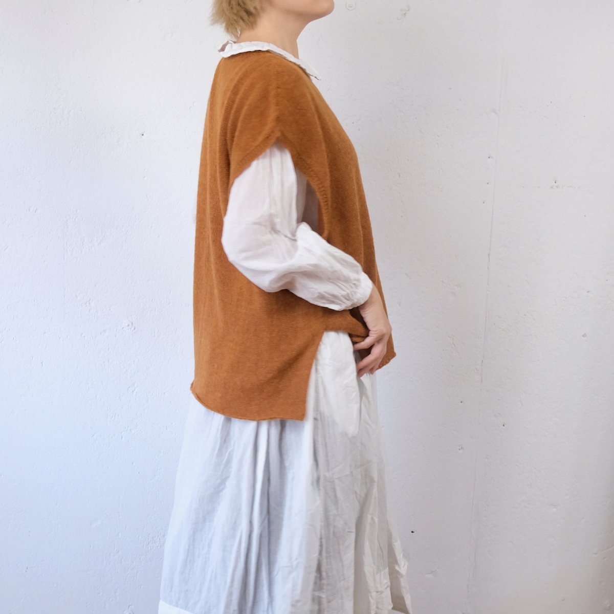 suzuki takayuki (スズキタカユキ) alpaca knitted cape ベ suzuki takayuki (スズキタカユキ) alpaca knitted cape ベ