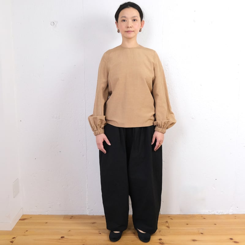 humoresque (ユーモレスク) puff sleeve pullover シルクリネ...