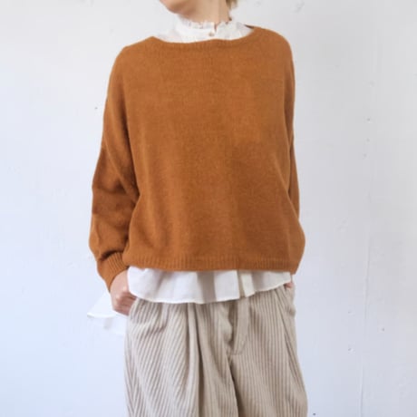 新品 suzuki takayuki ニットショール オレンジ レイヤード 【公式通販】