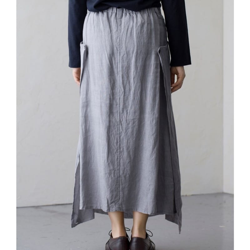 Vlas Blomme グレー ロングスカート リネンコットン　ヴラスブラム 楽天市場】【40%OFF】Vlas Blomme ヴラスブラム ブラスブラム