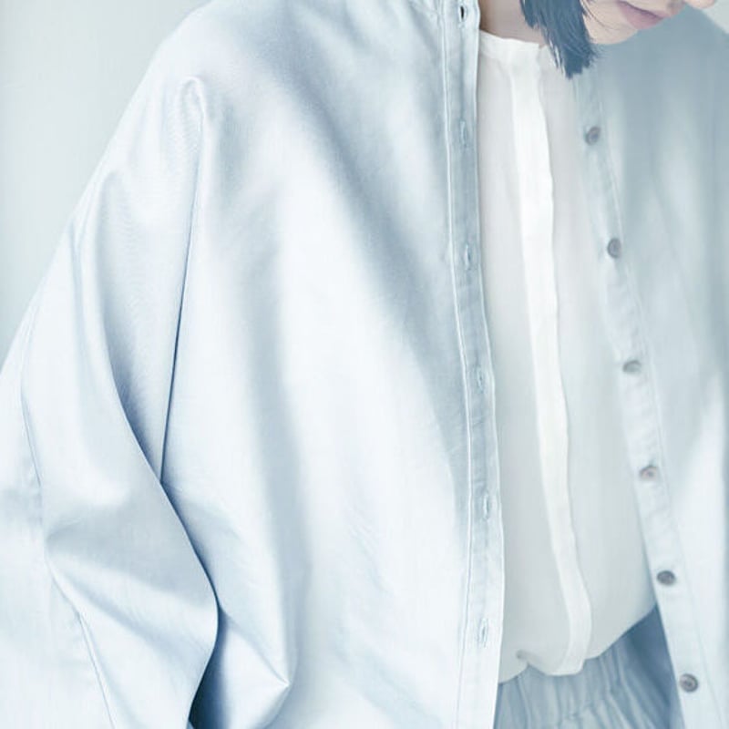 humoresque(ユーモレスク) collarless jacket コットンシルク 単衣...