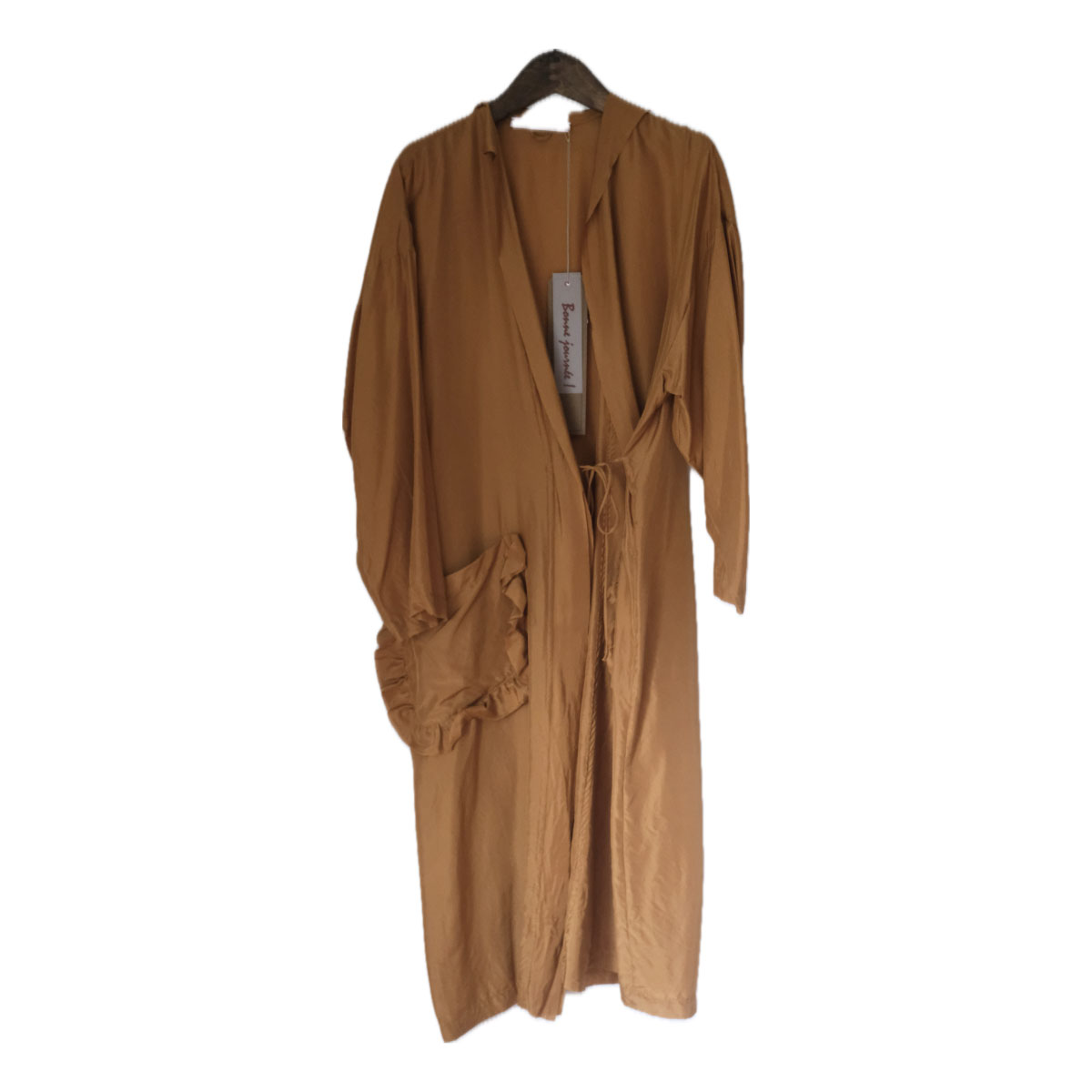 TOWAVASE(トワヴァーズ）Volant silk robe シルク ローブ/renga(...