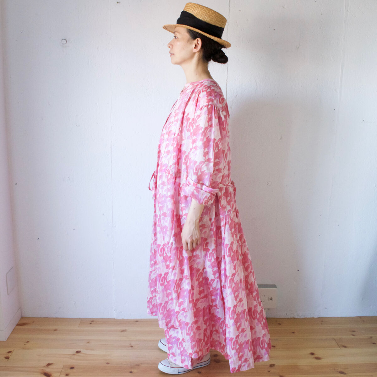 BUNON ブノン EmbroideryFrillDress ロングワンピース