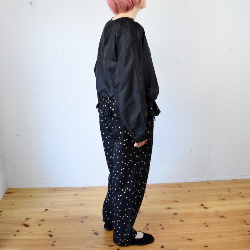 bunon embroidery flap pants M