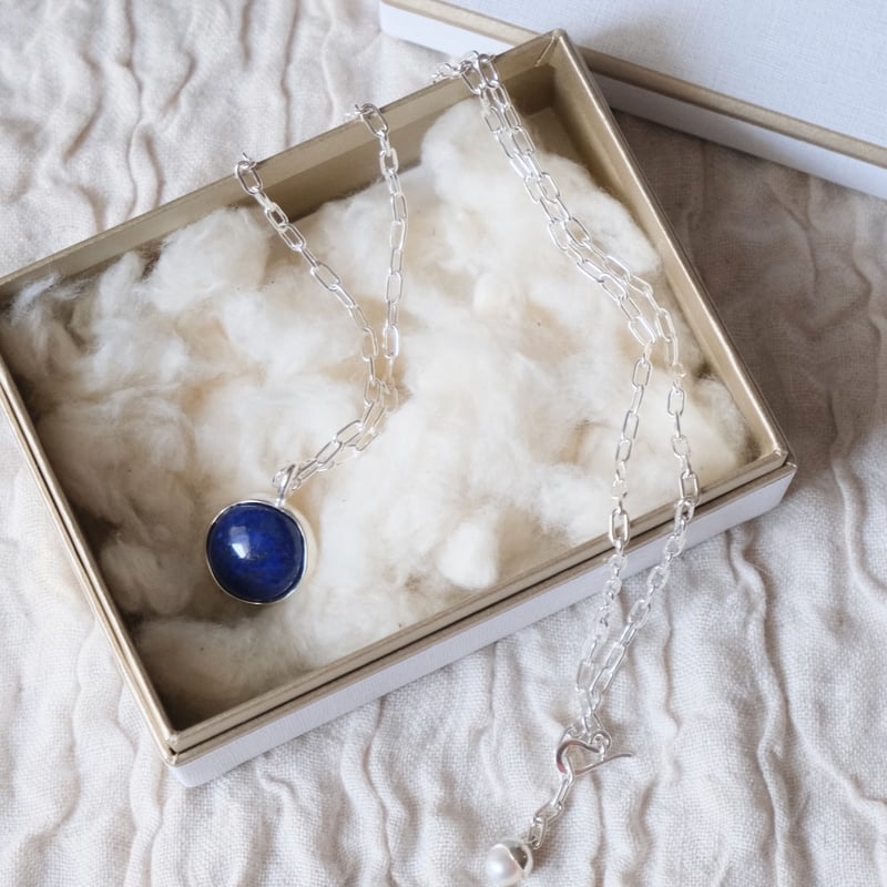 Aperdiem(アペルディエム) Lapis Dots Chain ラピスラズリ Aperdiem(アペルディエム) Lapis Dots Chain ラピスラズリ