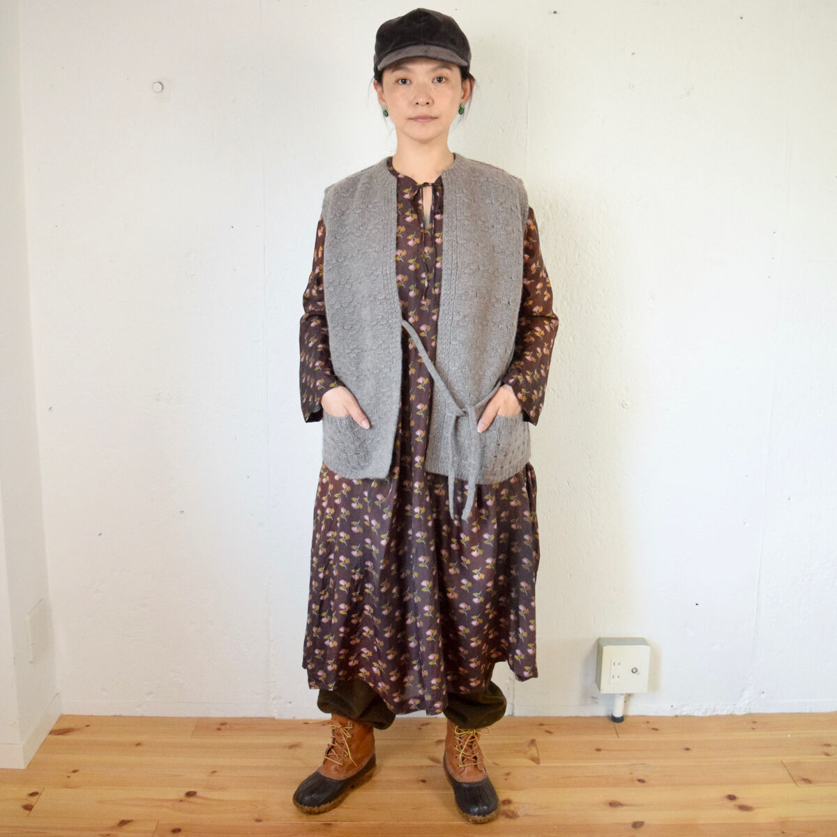 TOWAVASE(トワヴァーズ）Panier カシミヤ カシュクール 手編みベスト 