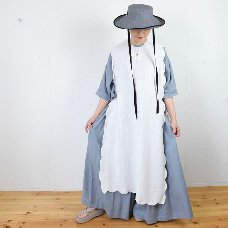 TOWAVASE(トワヴァーズ):Bon Voyage dress リネン スカラップドレス...
