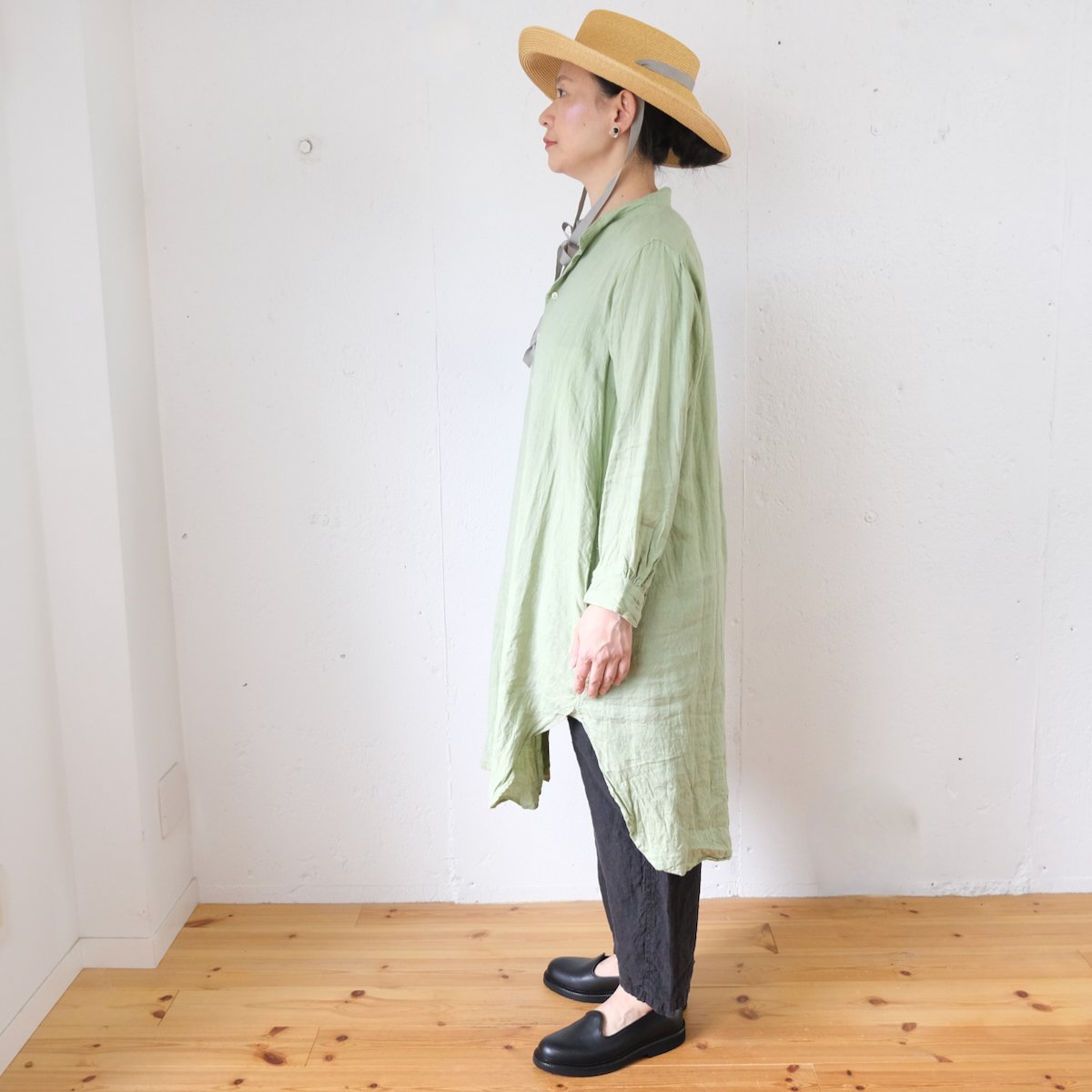 suzuki takayuki (スズキタカユキ) long shirt リネンロング suzuki takayuki (スズキタカユキ) long shirt リネンロング