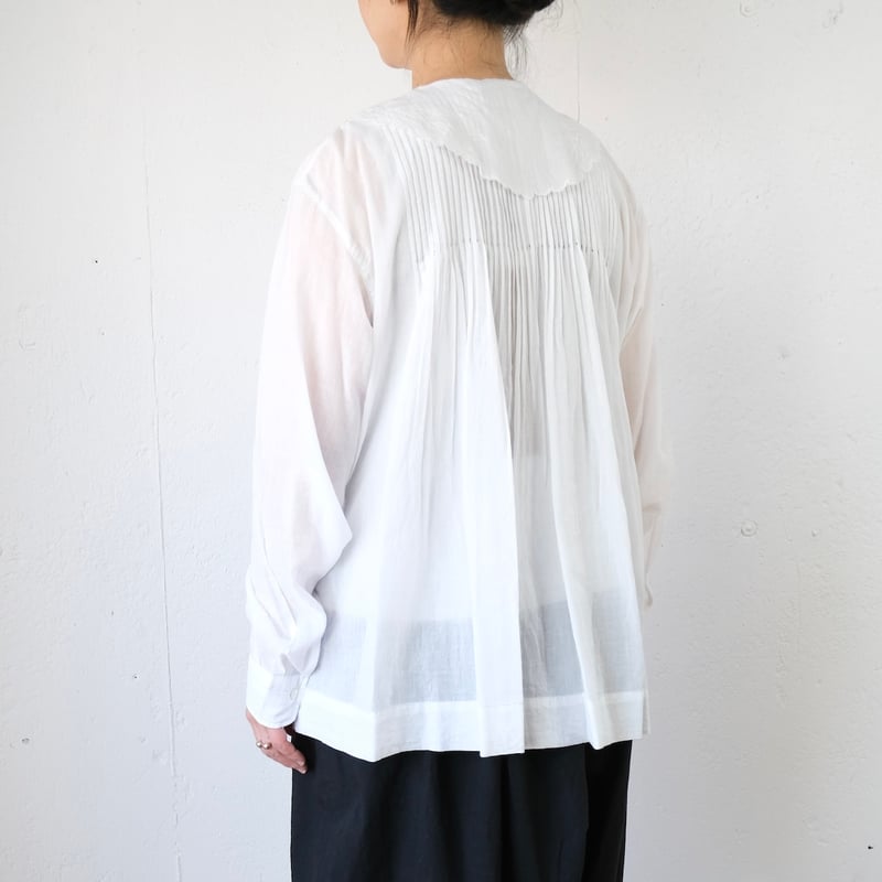 TOWAVASE(トワヴァーズ）Fille Blouse / WHITE | Le Nid d...