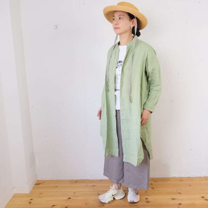 suzuki takayuki (スズキタカユキ) long shirt リネンロング suzuki takayuki (スズキタカユキ) long shirt リネンロング
