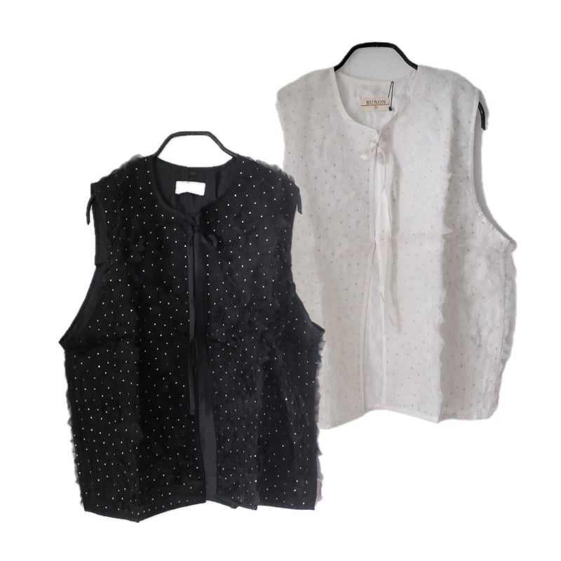 BUNON(ブノン) KhadiSilk Organdy Hydrangea Gilet シル