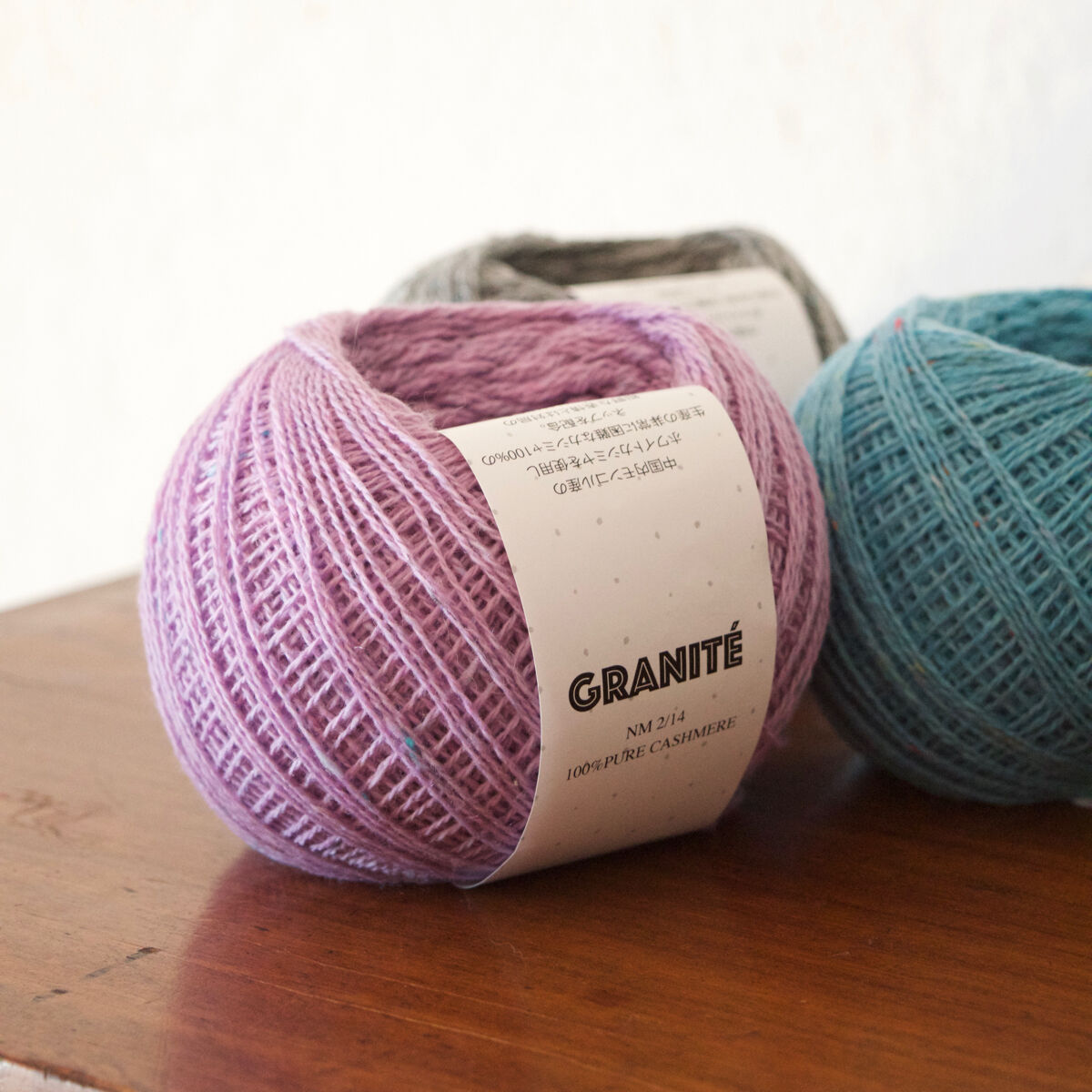 100%カシミヤ ネップ糸「Granite（グラニテ）」 | Le Nid de Lili