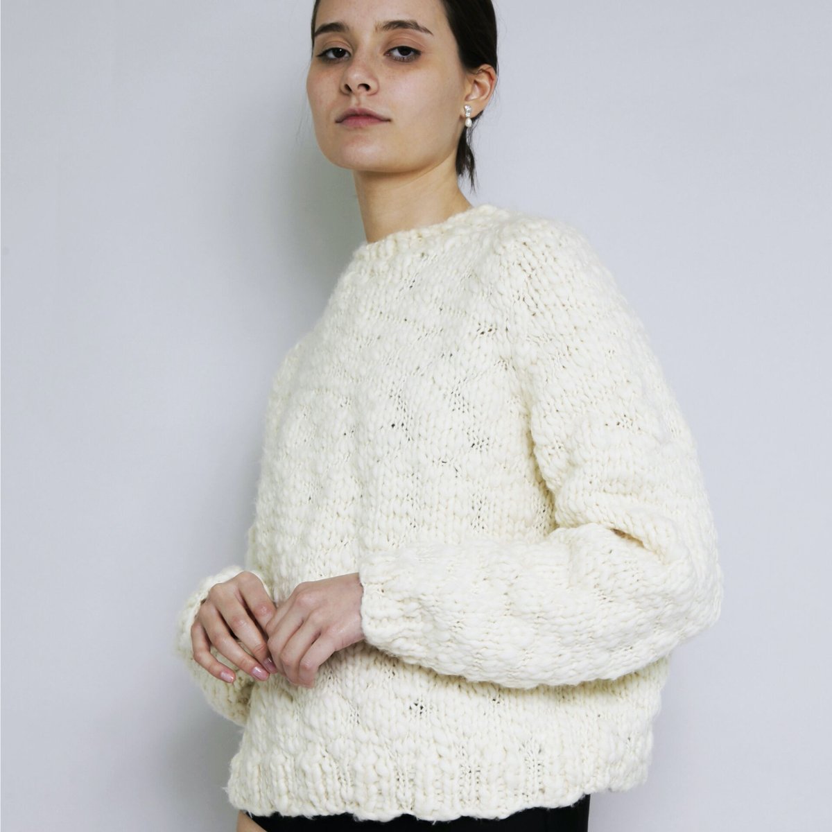 OUND(オウンド) 手編みセーター / CAVEN -HAND KNITTED WOOL JUMPER
