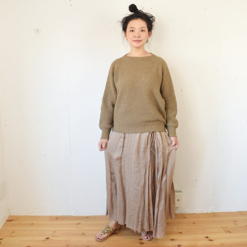 suzuki takayuki( スズキタカユキ) long skirt リネン ロングスカ