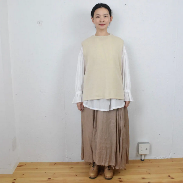 suzuki takayuki (スズキタカユキ) knitted vest カシミヤシルク 