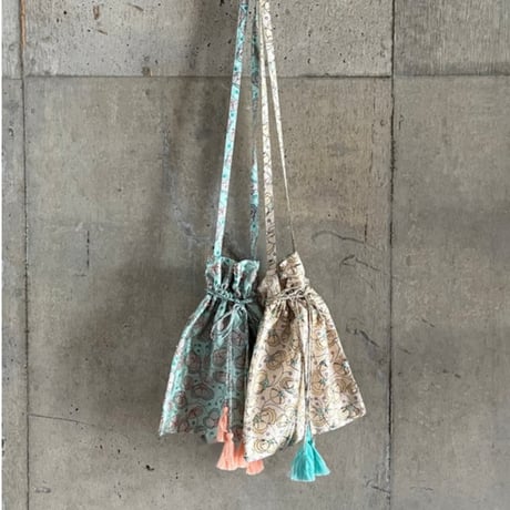 wackomaria VELVET DRAWSTRING BAG 巾着 タディアンドキング