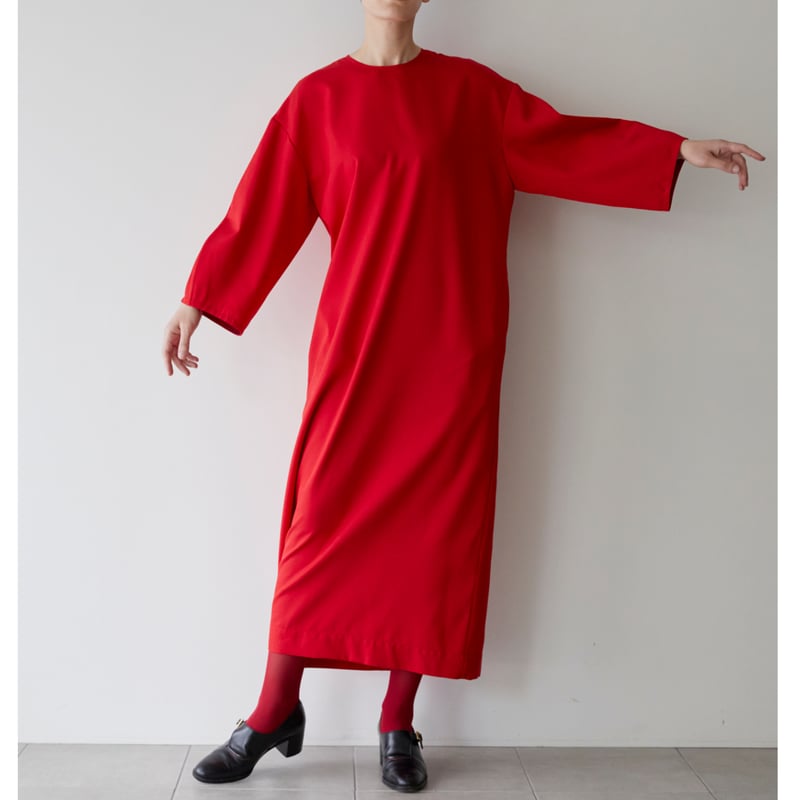 humoresque(ユーモレスク) relax dress シルクウール ワンピース 