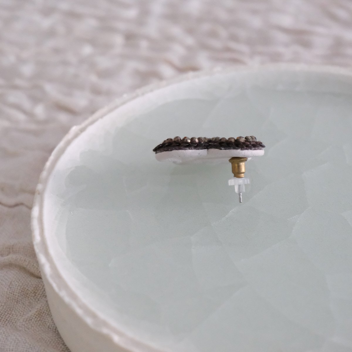 1度のみ■tamas/ タマス■gray×blackピアス 1度のみ□tamas/ タマス□gray×blackピアス tamas Official