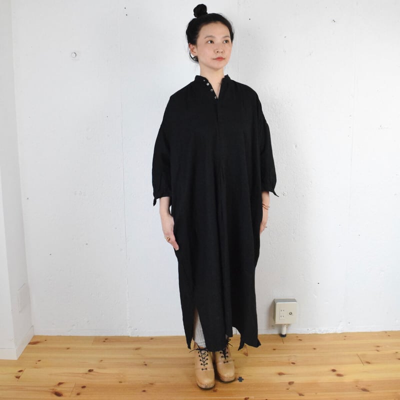 suzuki takayuki (スズキタカユキ) peasant dress Ⅱウールリネン