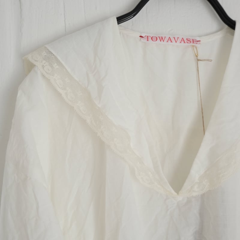 TOWAVASE(トワヴァーズ）Leavers blouse コットンリネン セーラー 