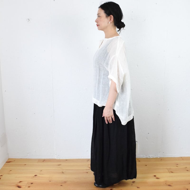 suzuki takayuki (スズキタカユキ) pullover blouse リネンガ...