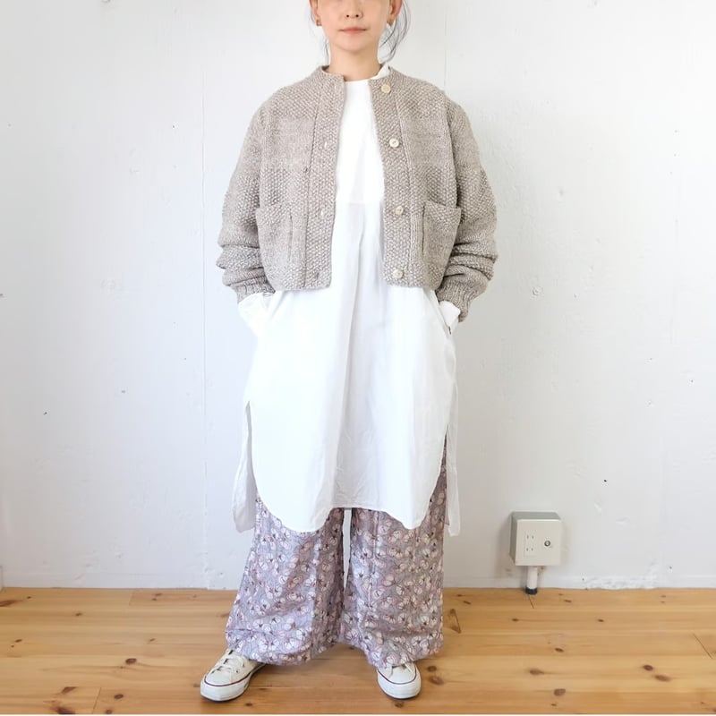 OUND(オウンド) CAOBA -HAND KNITTED WOOL CARDIGAN ウ