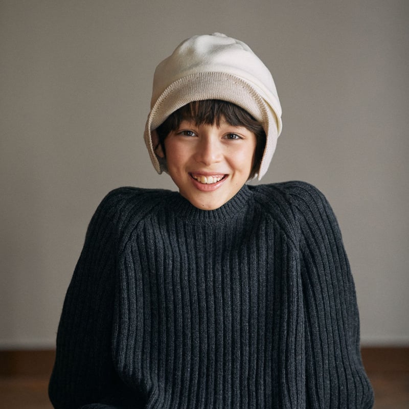 未使用品☆ 突き合わさ chisaki チサキウールキャップニット帽 帽子 