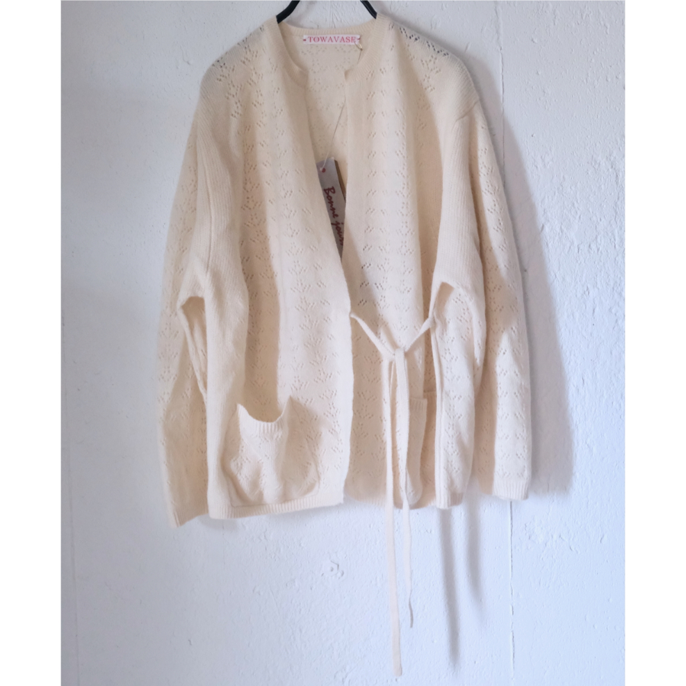 TOWAVASE カシミア　カーディガン　TAUPE  ARTS&SCIENCE TOWAVASE カシミアカーディガンTAUPE ARTS&SCIENCE