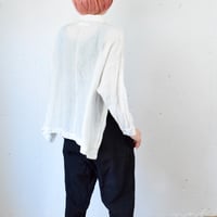 GUPTIHA(グプティハ) Square shirt 手織りリネン サイドスリット スクエアシャツ