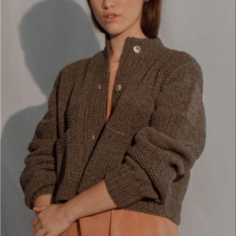 OUND(オウンド) CAOBA -HAND KNITTED WOOL CARDIGAN ウ
