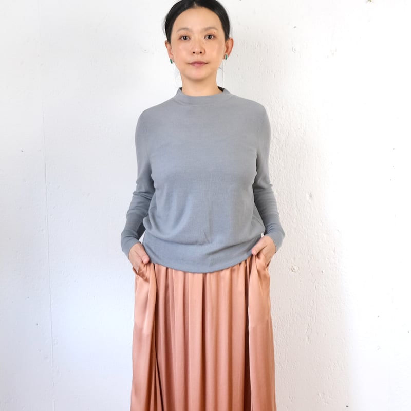 humoresque (ユーモレスク) cashmere piqué crewneck カシ
