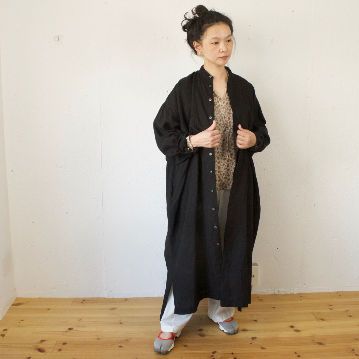 suzuki takayuki (スズキタカユキ) shirt coat リネンシャツコート...