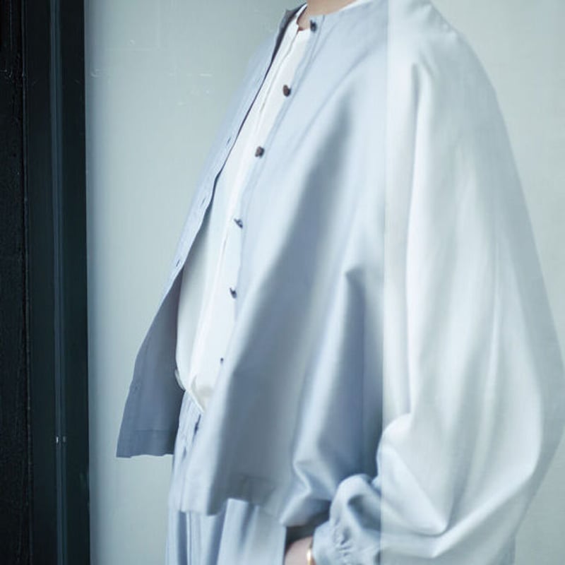 humoresque(ユーモレスク) collarless jacket コットンシルク 単衣...