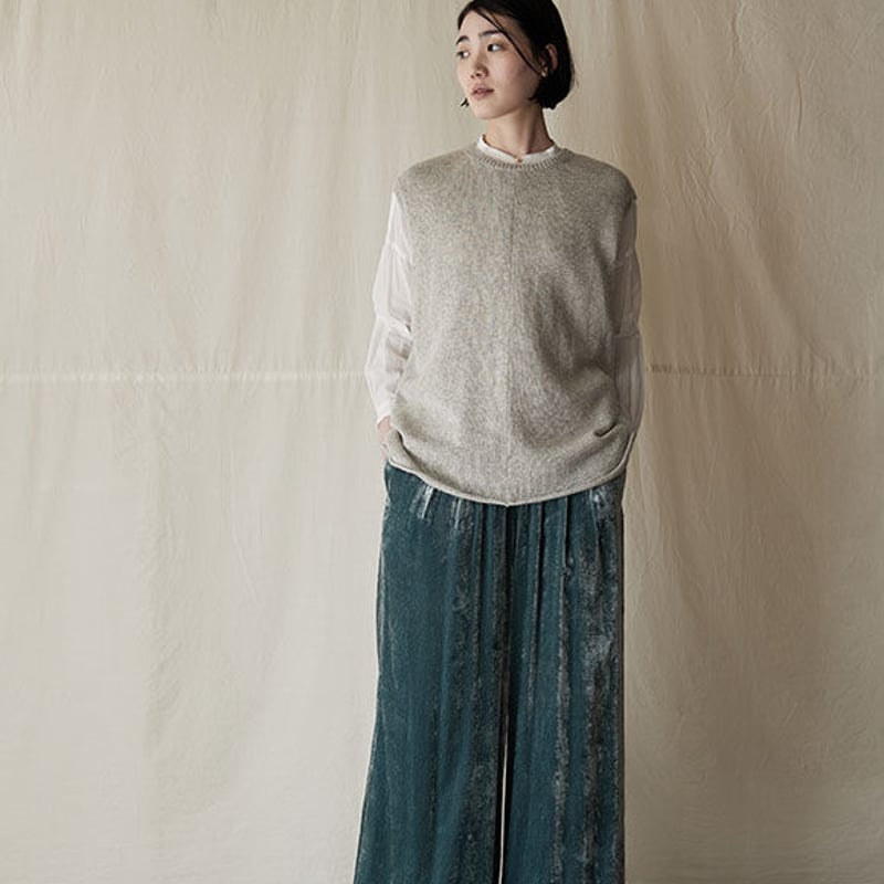 suzuki takayuki (スズキタカユキ) knitted vest カシミヤシルク