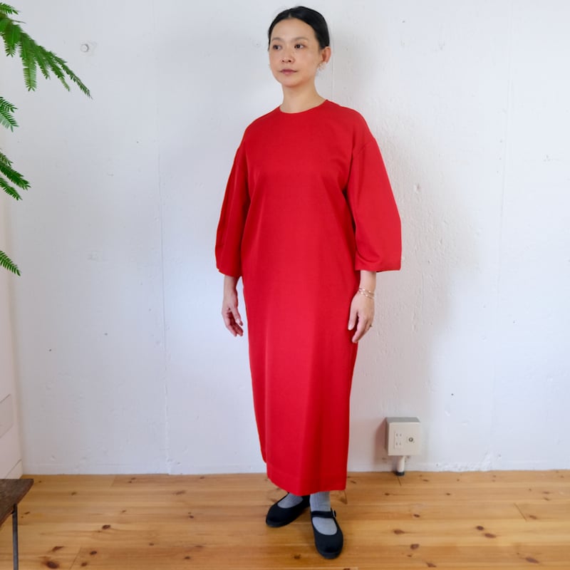 humoresque(ユーモレスク) relax dress シルクウール ワンピース 