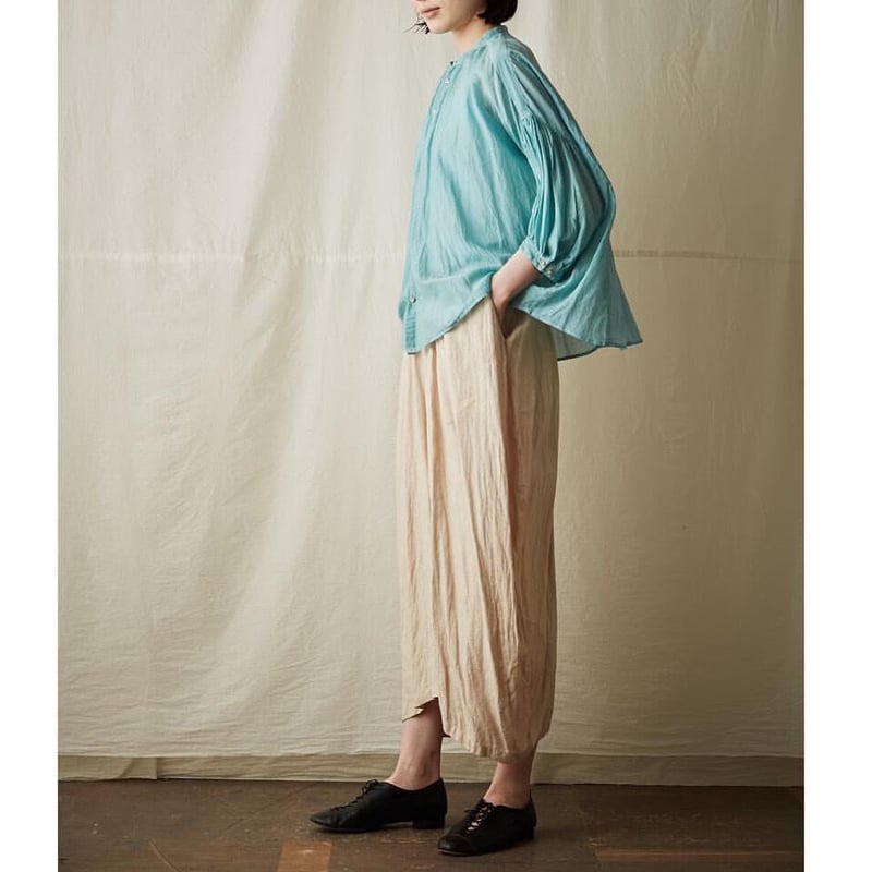 suzuki takayuki(スズキタカユキ) puff-sleeve blouse シルク suzuki takayuki(スズキタカユキ) puff-sleeve blouse シルク