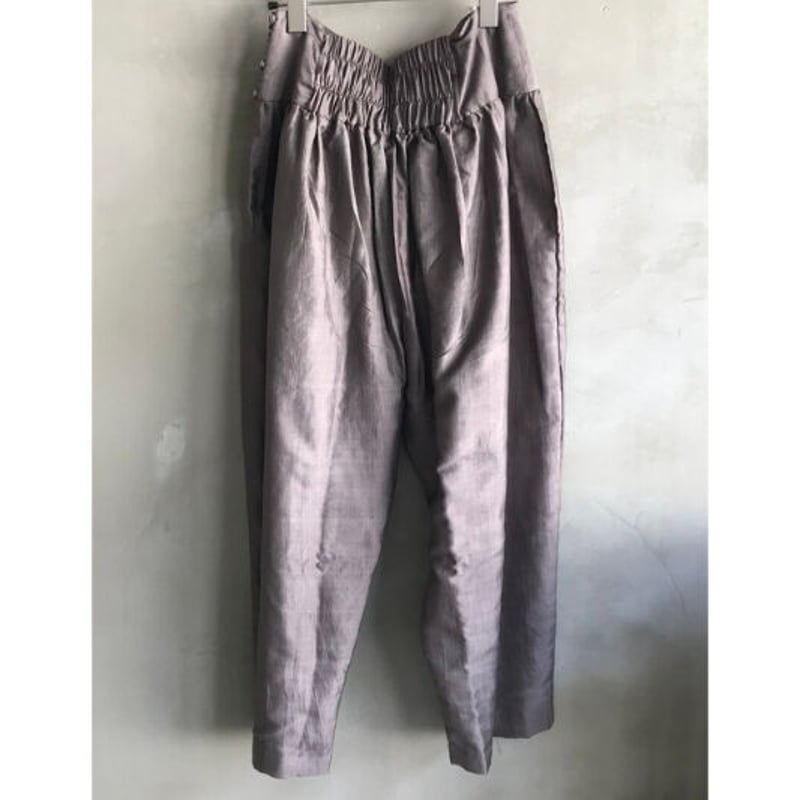 BUNON(ブノン)Khadi Silk Wide Belt Pants カディシルク ワイド...