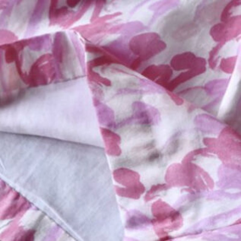 極美品！bunon ブノンカディシルクワイドベルトパンツピンク