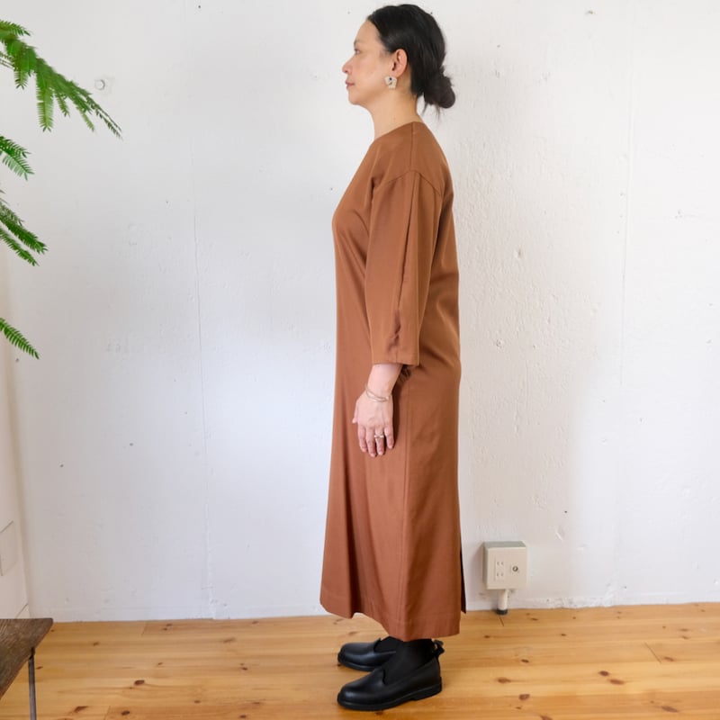 humoresque(ユーモレスク) relax dress シルクウール ワンピース 