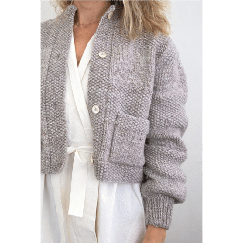 OUND(オウンド) CAOBA -HAND KNITTED WOOL CARDIGAN ウ