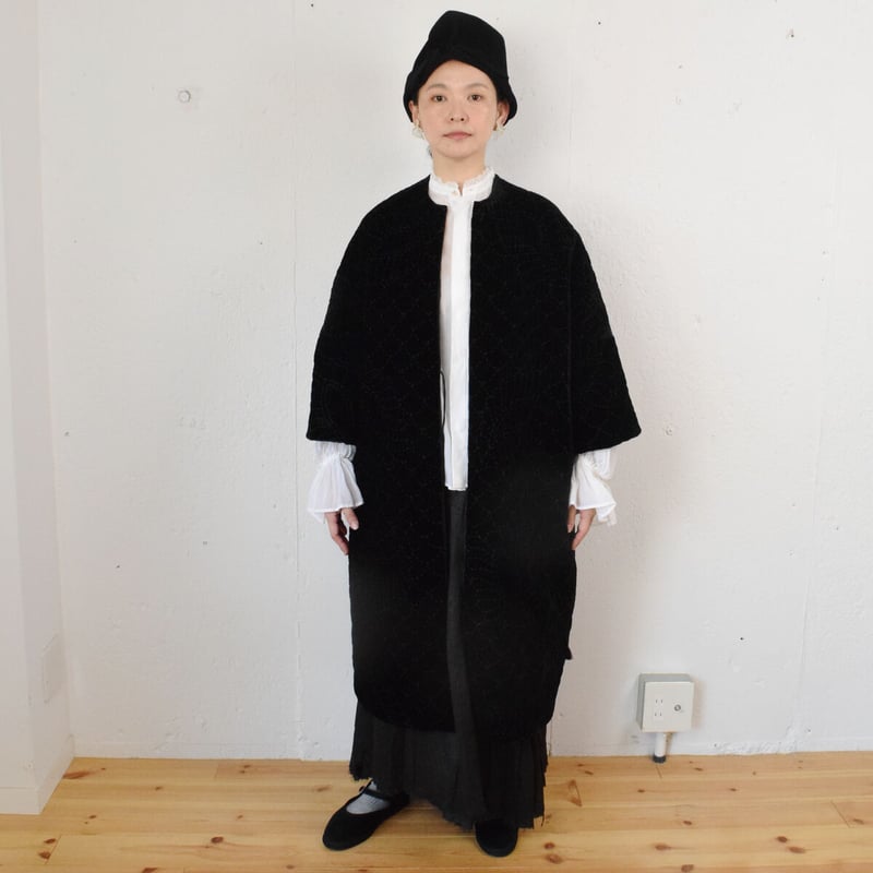 towavaseトワヴァーズ ベルベットキルトローブ